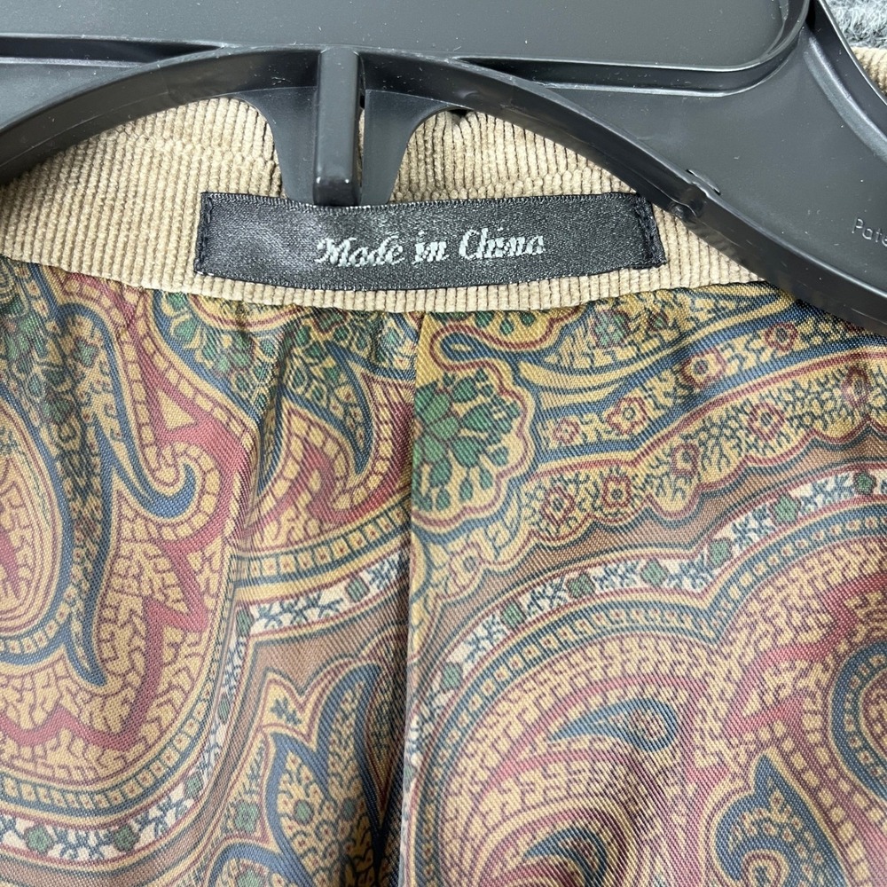 Vintage Lauren Ralph‎ Lauren Corduroy Blazer Men 50R Paisley Lined Tailored Y2K - Picture 11 of 16